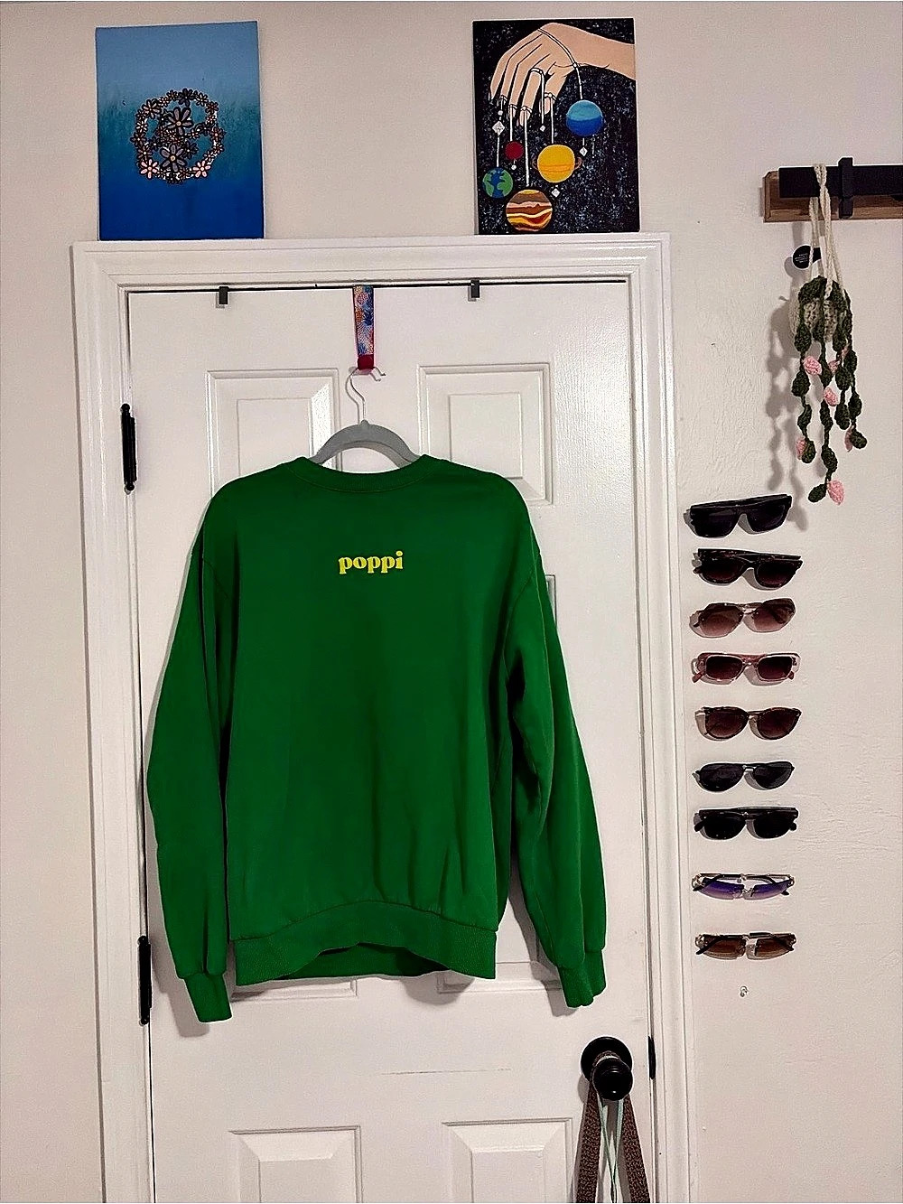 Poppi Soda Tastes Better In Nola Sweatshirt Green Medium